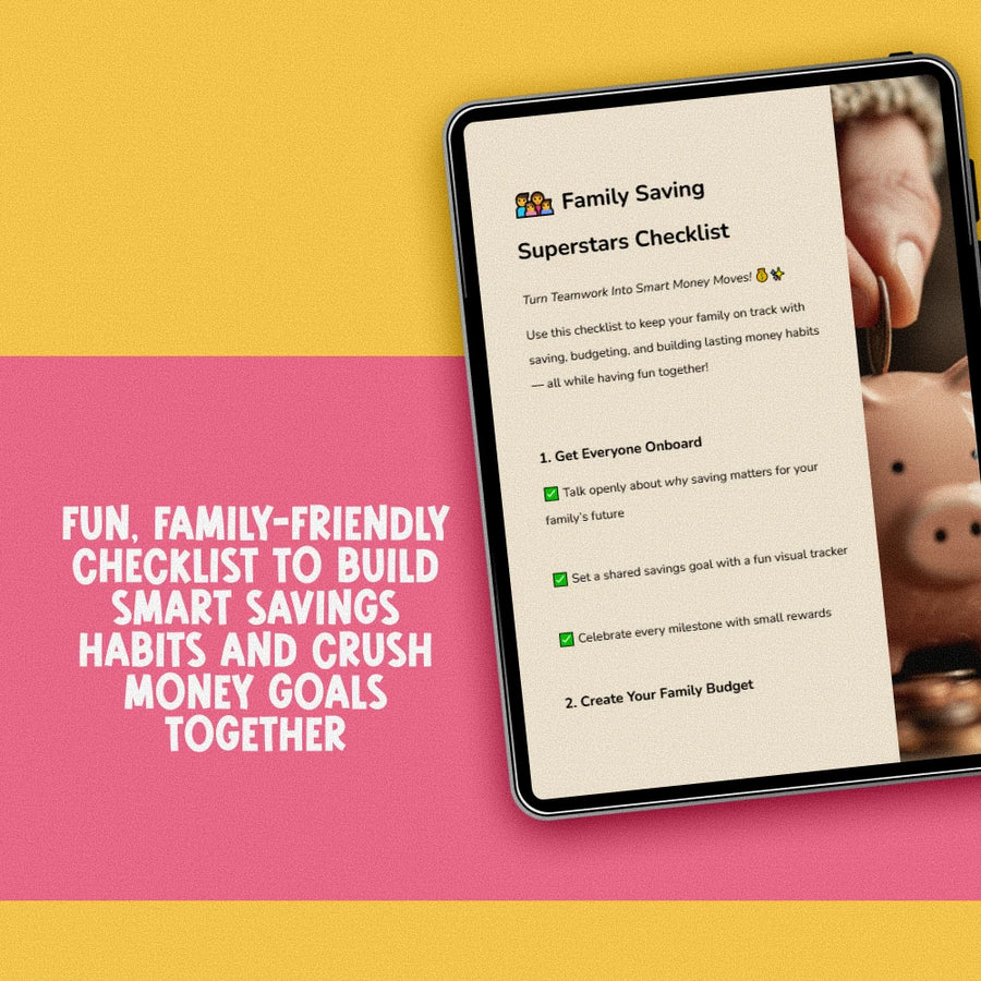 Family Saving Superstars Checklist