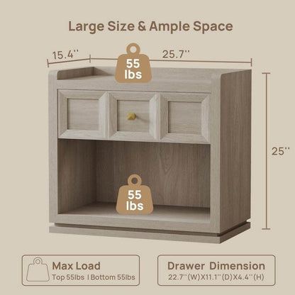 Set of 2 Modern Premium Nightstands