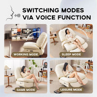 270° Swivel Power Recliner with Voice Control, USB, and Cell Phone Holder - DSARD