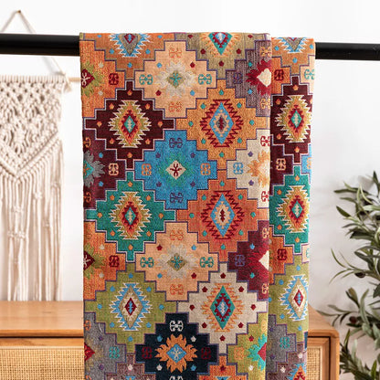 Bohemian Style Jacquard Fabric – Versatile DIY Craft Material