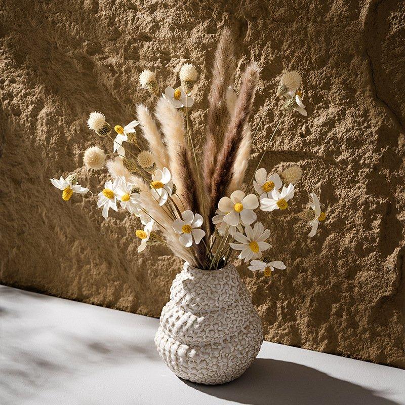 Ceramic Conch Vase Wabi Sabi Tabletop Decoration - DSARD