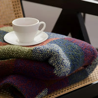 Cozy Retro Knitted Check Blanket – Soft Warm Bed & Sofa Throw - DSARD