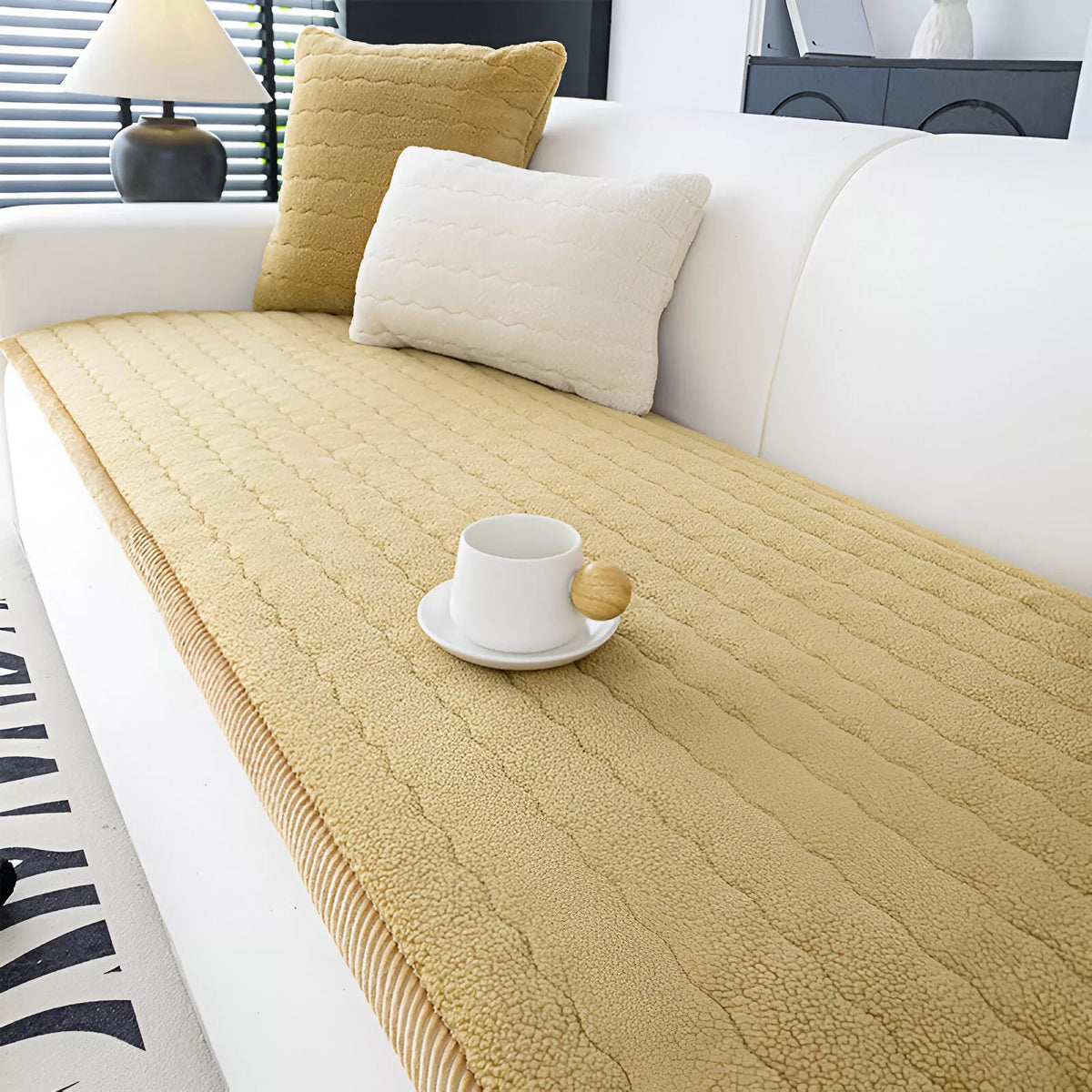 Thick Winter Sofa Cover – Warm, Anti-Slip & Dirt-Resistant Couch Protector