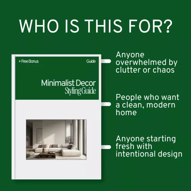 Minimalist Decor Styling Guide – Modern Minimalist Home Decor eBook, Minimalist Interior Design Digital Download, Simple Living & Decluttering Guide