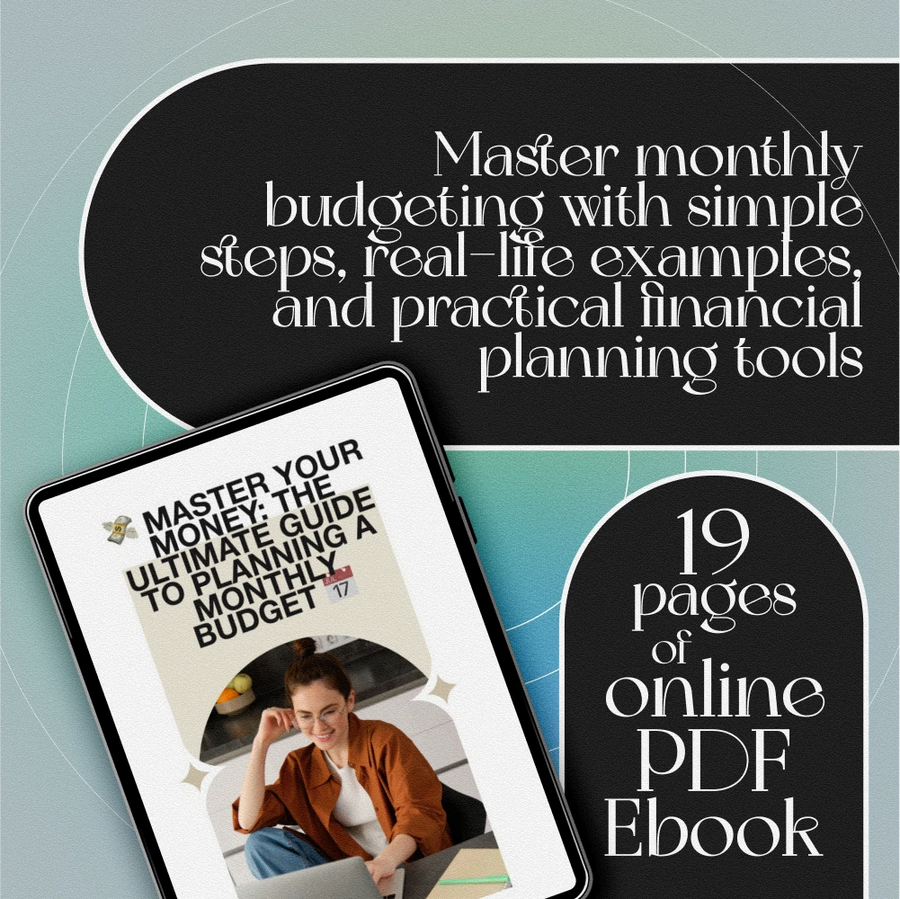 Master Your Money: The Ultimate Guide to Planning a Monthly Budget | Digital eBook for How to Plan a Monthly Budget | Budget Planner PDF Download