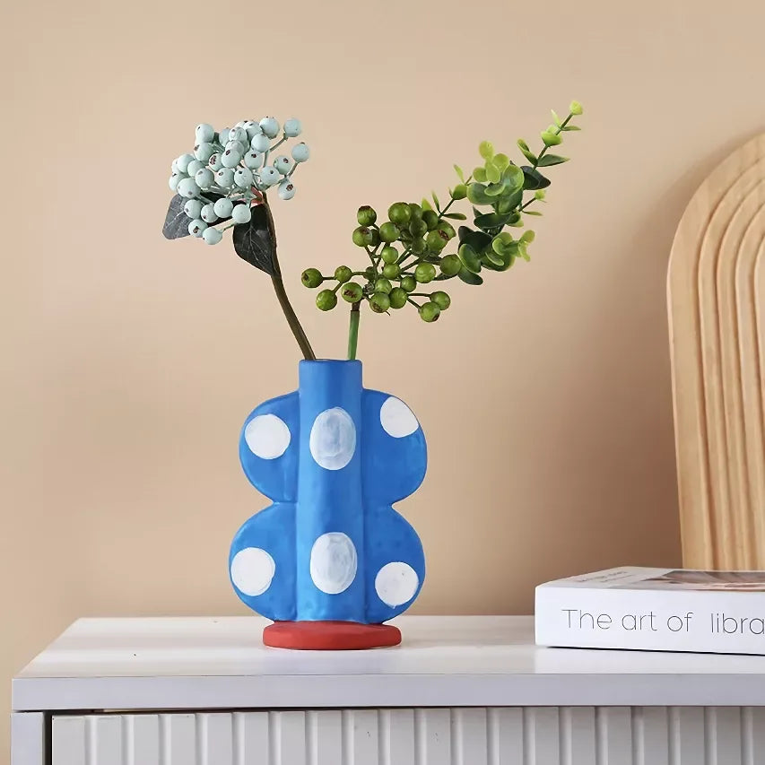European Style Painted Ceramic Vase for Home Decor & Floral Arrangements - DSARD