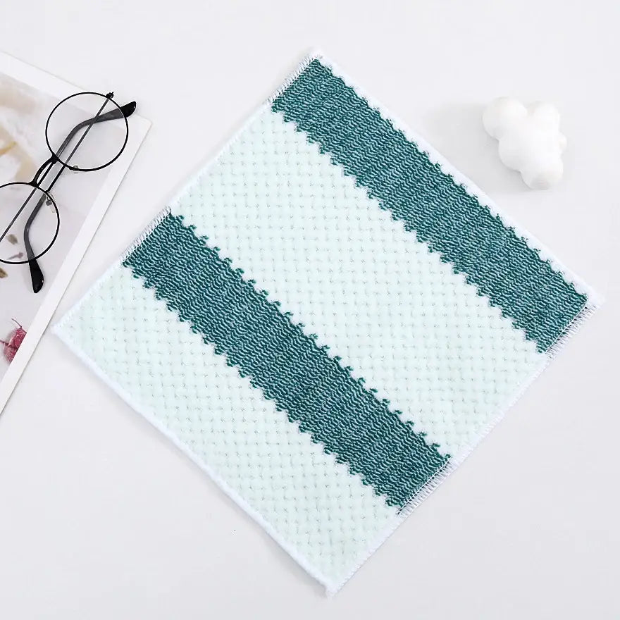 Ultra-Absorbent Microfiber Kitchen Towels - 5-Pack Reusable Cleaning Cloths