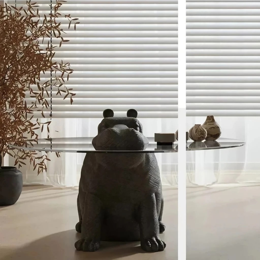 Glass Coffee Table – Luxury Nordic Minimalist Living Room