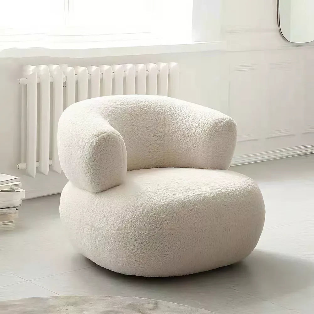 Luxury Velvet U-Shaped Single Sofa Chair for Modern Living Spaces - DSARD