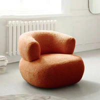 Luxury Velvet U-Shaped Single Sofa Chair for Modern Living Spaces - DSARD