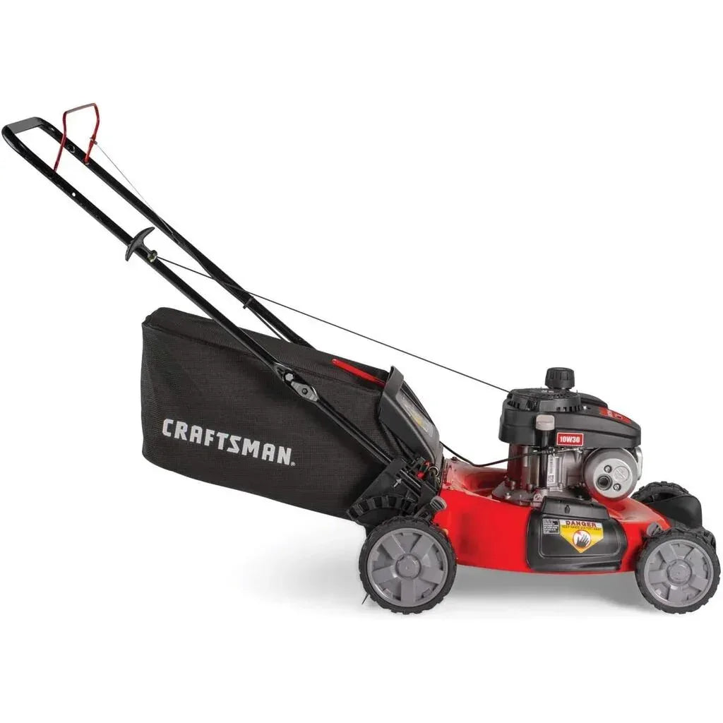 DSARD Gas Powered Lawn Mower, 21-Inch 3-in-1 Mulching Push Mower with Bag, 140cc - DSARD