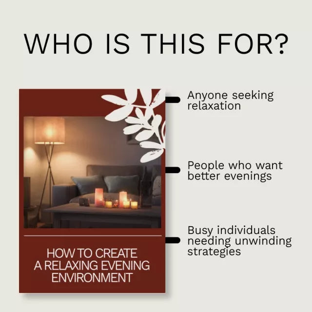 How to Create a Relaxing Evening Environment – Digital Checklist | Night Routine Reset, Cozy Home Evening Guide, Stress Relief & Calm Bedroom Routine