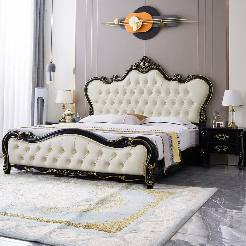 Waterproof Soft Double Bed with Luxury Oak Frame - DSARD