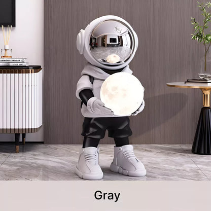 Luxury Astronaut Resin Sculpture with Sound and Light