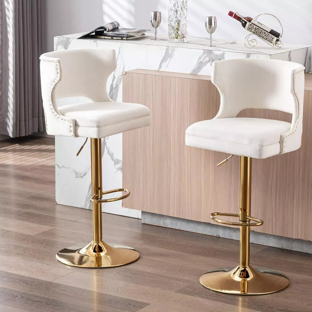 Modern Adjustable Swivel Bar Stools Set of 4 - DSARD