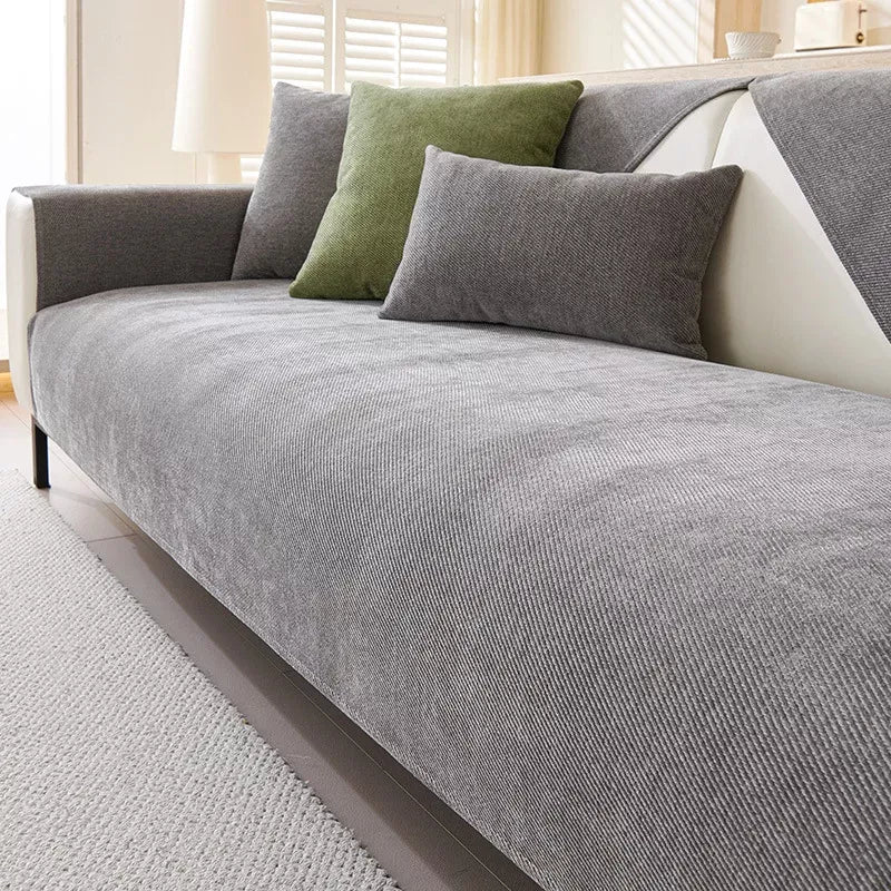 Waterproof Chenille Sofa Cushion Cover – Non-Slip, Anti-Scratch, Universal Fit