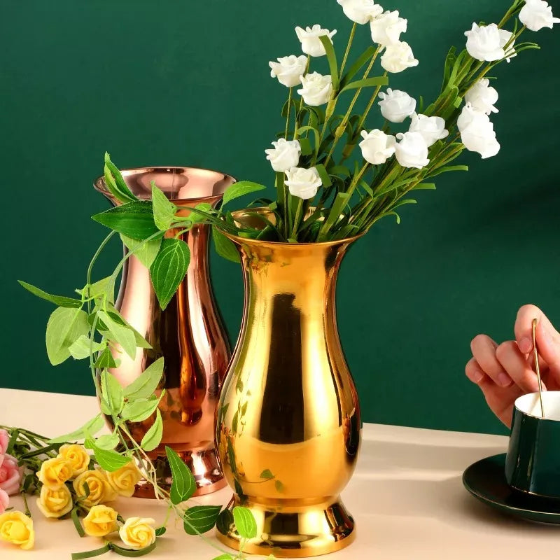 Modern Rainbow Stainless Steel Flower Vase – Nordic Home & Wedding Décor