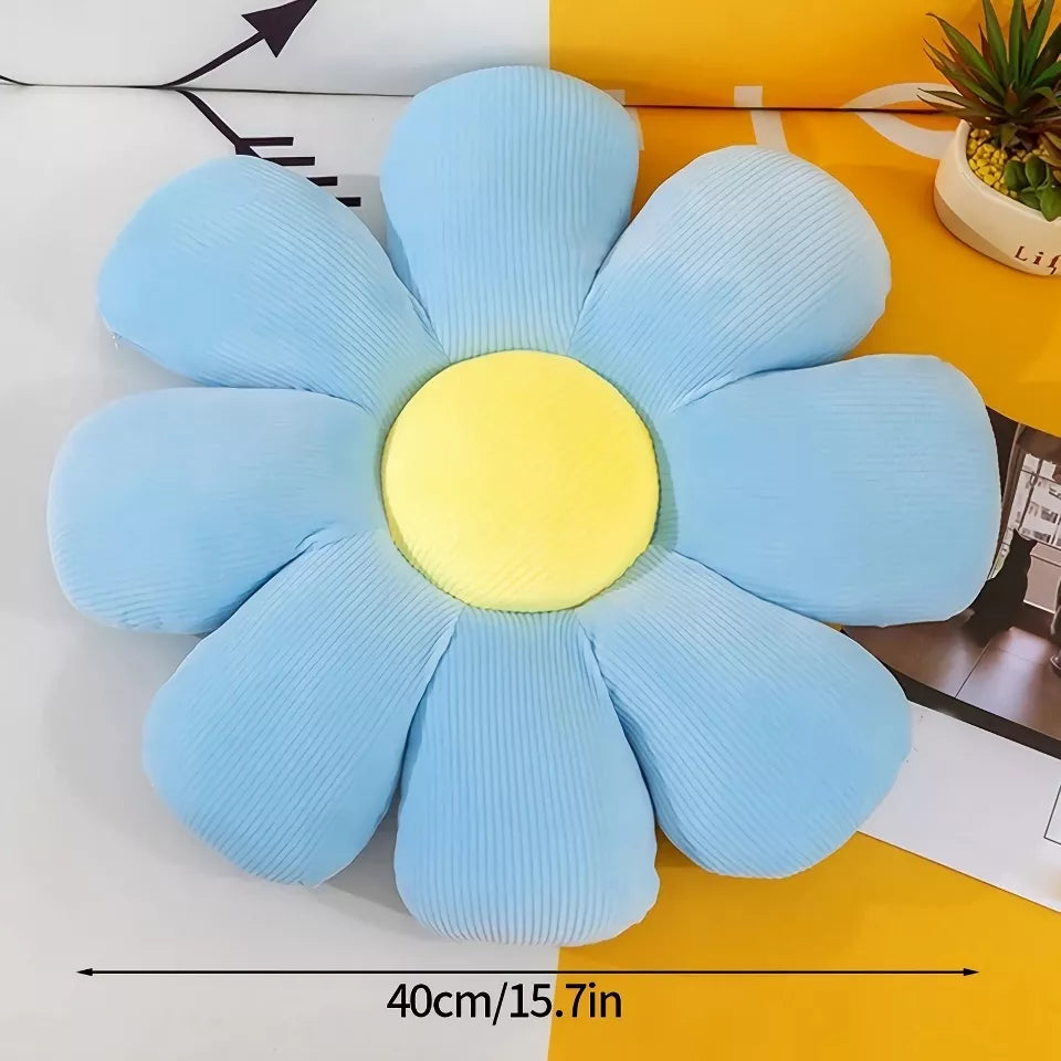 Daisy Seat Cushion Colorful Flowers Pillow Sunflower Pillow Sofa Cushion Office Flower Mat Plush Toy Thanksgiving Christmas Gift