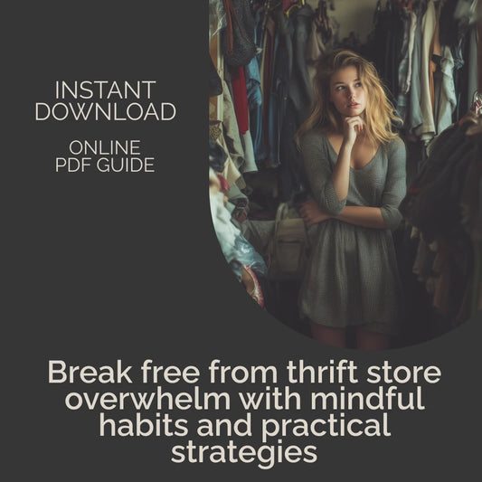 Overcoming the Thrill of the Thrift Store Rush | Ebook Guide for Thrifting Addiction | Digital Download for Mindful Shopping & Healthy Habits
