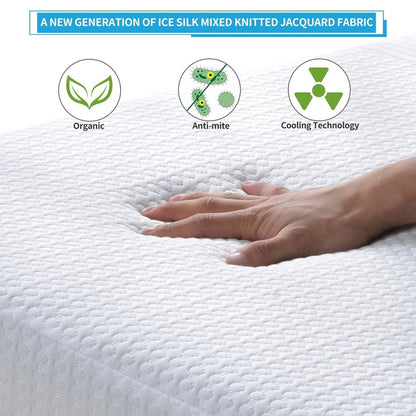 Gel-Charcoal Infused Memory Foam Mattress – Comfort King/Queen/Full/Twin Sizes - DSARD