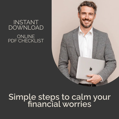 Money Stress-Free Checklist | Reduce Stress Over Money with Simple Daily Habits | Printable Financial Wellness Planner