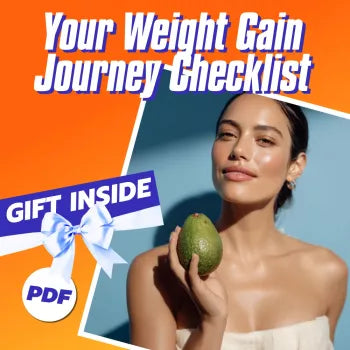 Your Weight Gain Journey Checklist | How to Increase Calories to Gain Weight | Printable PDF for Healthy Weight Gain