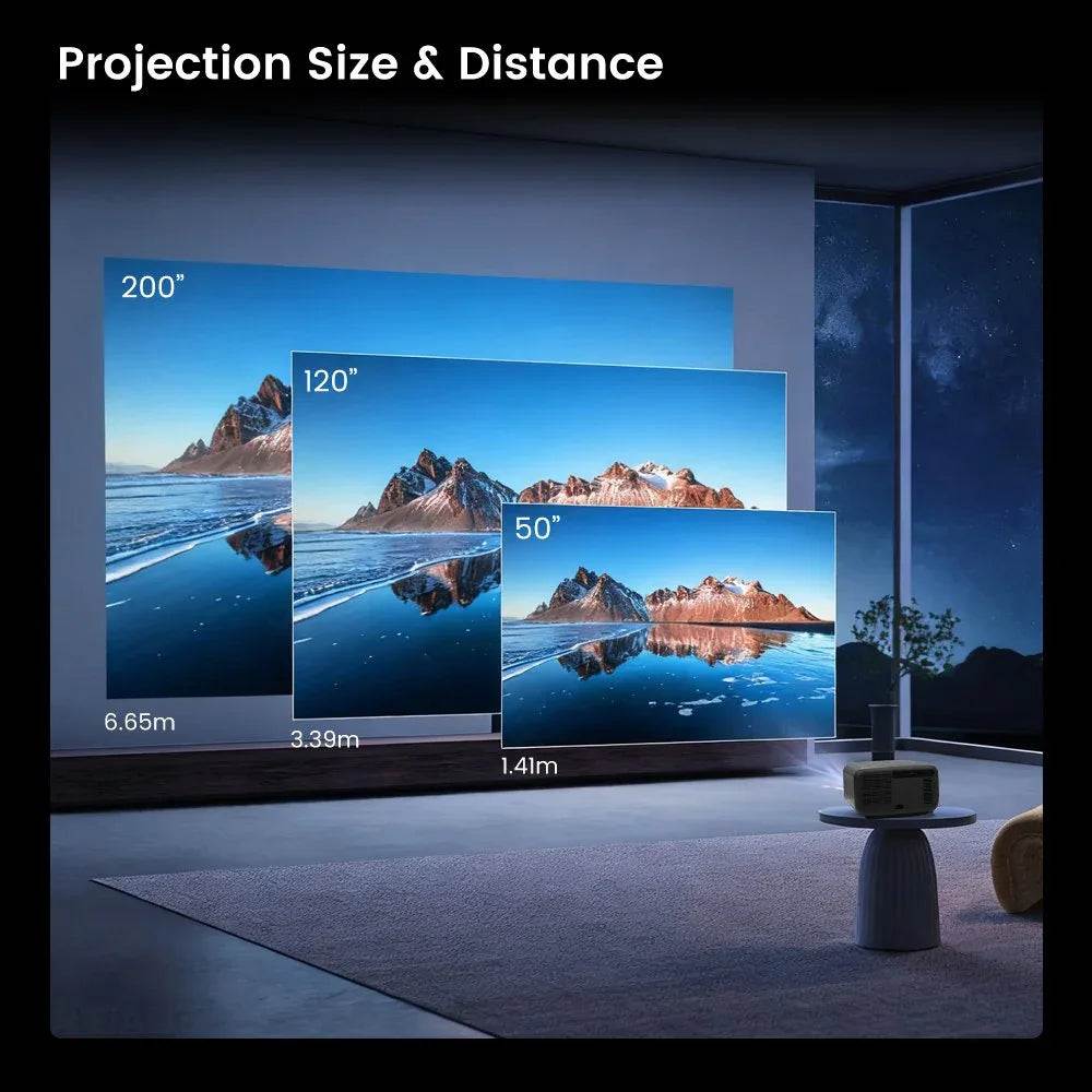 4K Ultra Bright Smart Home Theater Projector with Android 15 - DSARD