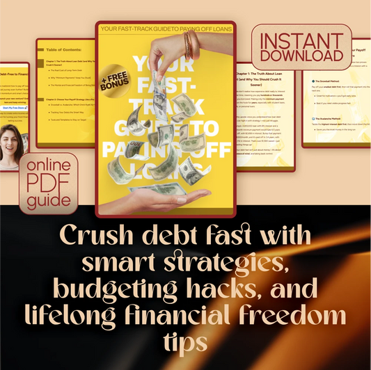 Your Fast-Track Guide to Paying Off Loans | How to Pay Off Loans Fast eBook & Printable Debt Guide
