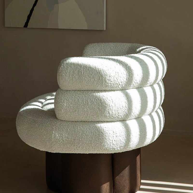 Scandinavian Modern Velvet Single Sofa Chair - DSARD