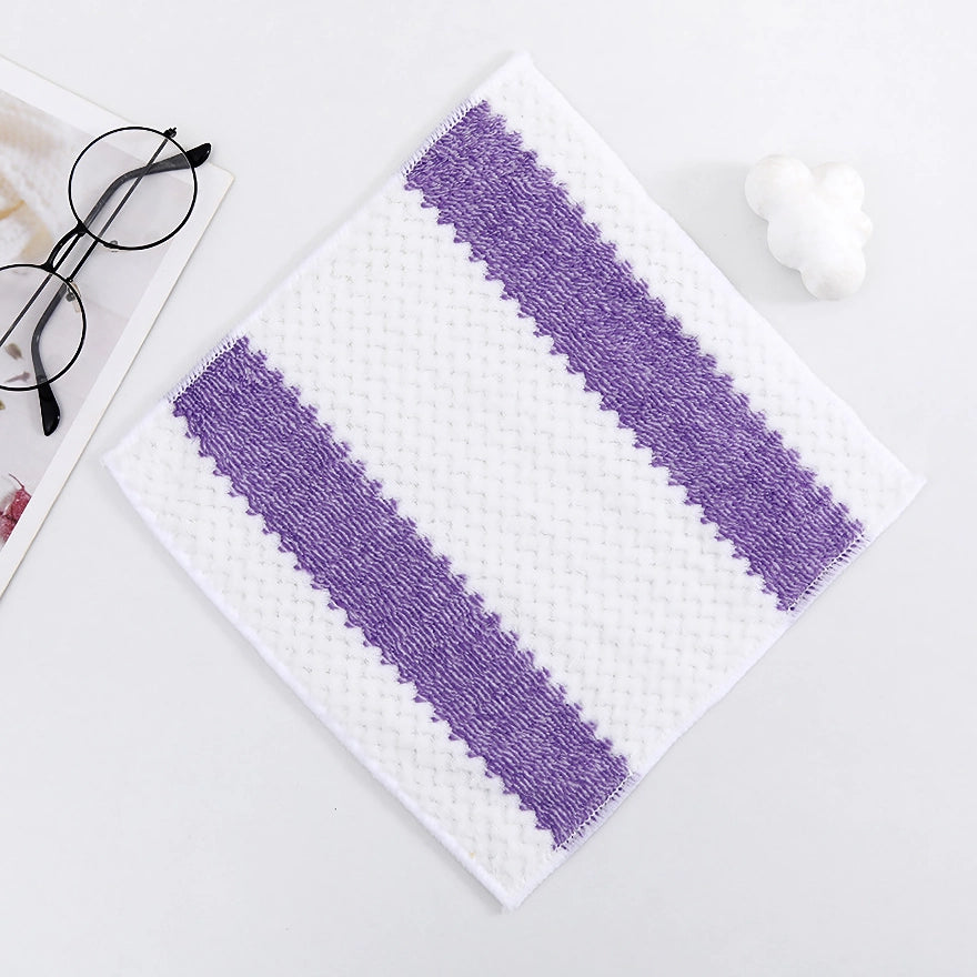 Ultra-Absorbent Microfiber Kitchen Towels - 5-Pack Reusable Cleaning Cloths