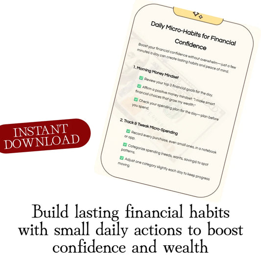 Daily Micro-Habits for Financial Confidence – Build Lasting Wealth in Minutes a Day | eBook Download