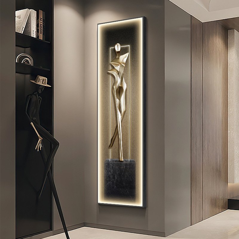 Modern LED Wall Light with Abstract Art for Living Room & Kitchen Décor