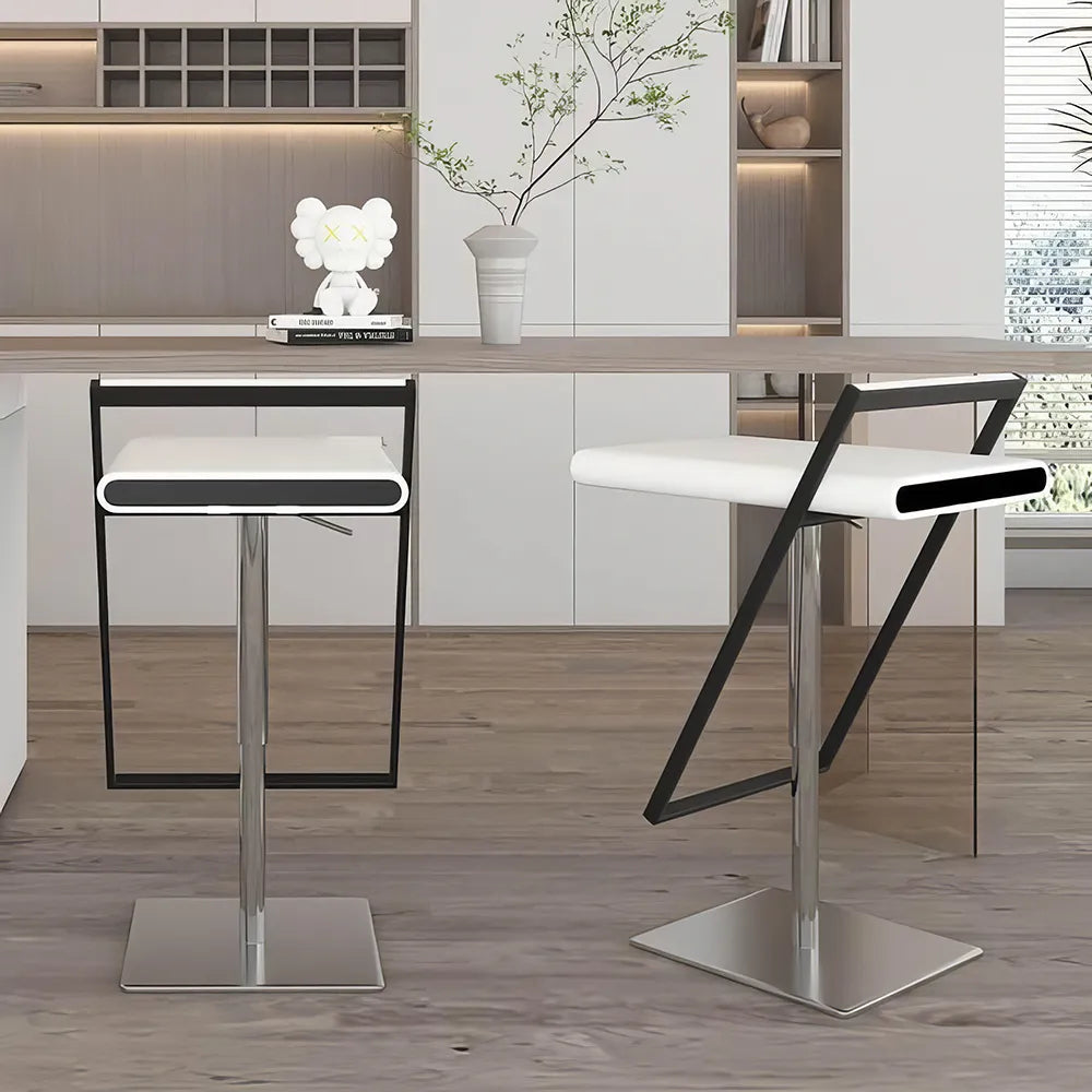 Luxury Minimalist Modern Adjustable Bar Stool with Backrest - DSARD