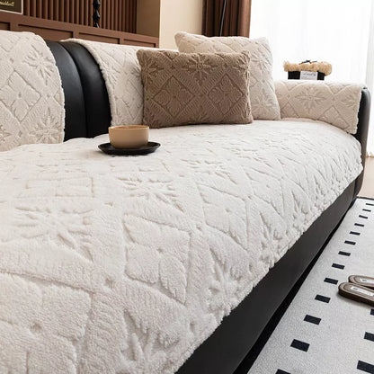 Soft Velvet Non-Slip Plush Sofa Cover