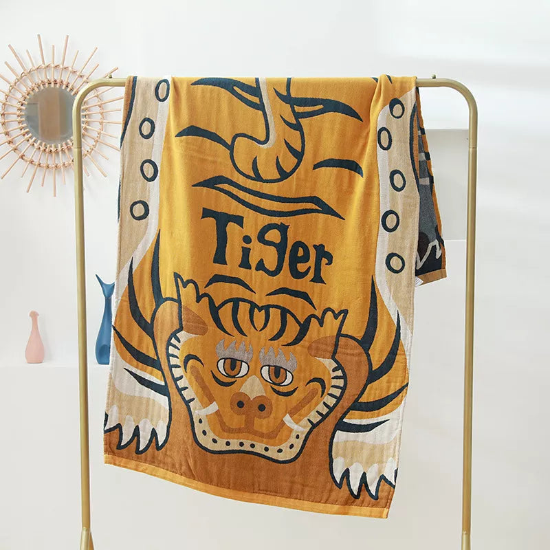 Bohemian Floral Cotton Beach Bath Towel