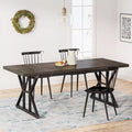 70.8-Inch Rectangular Dining Table for 6, Farmhouse Style with Metal Legs - DSARD - DSARD