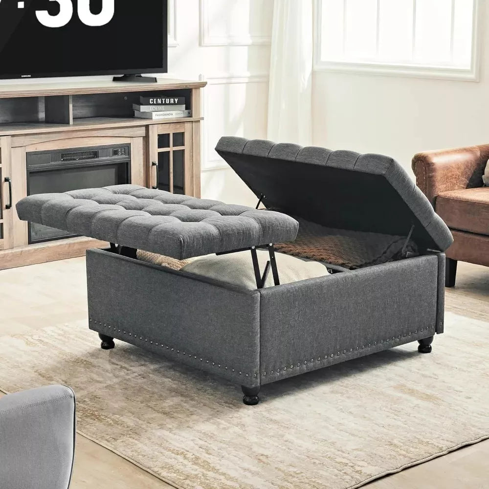 Large Square Storage Ottoman Bench - DSARD