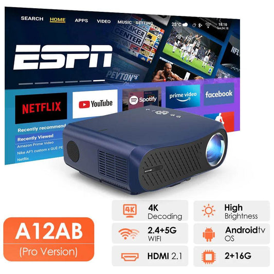 4K 3200ANSI Android Home Cinema Projector with Google TV & WiFi - DSARD