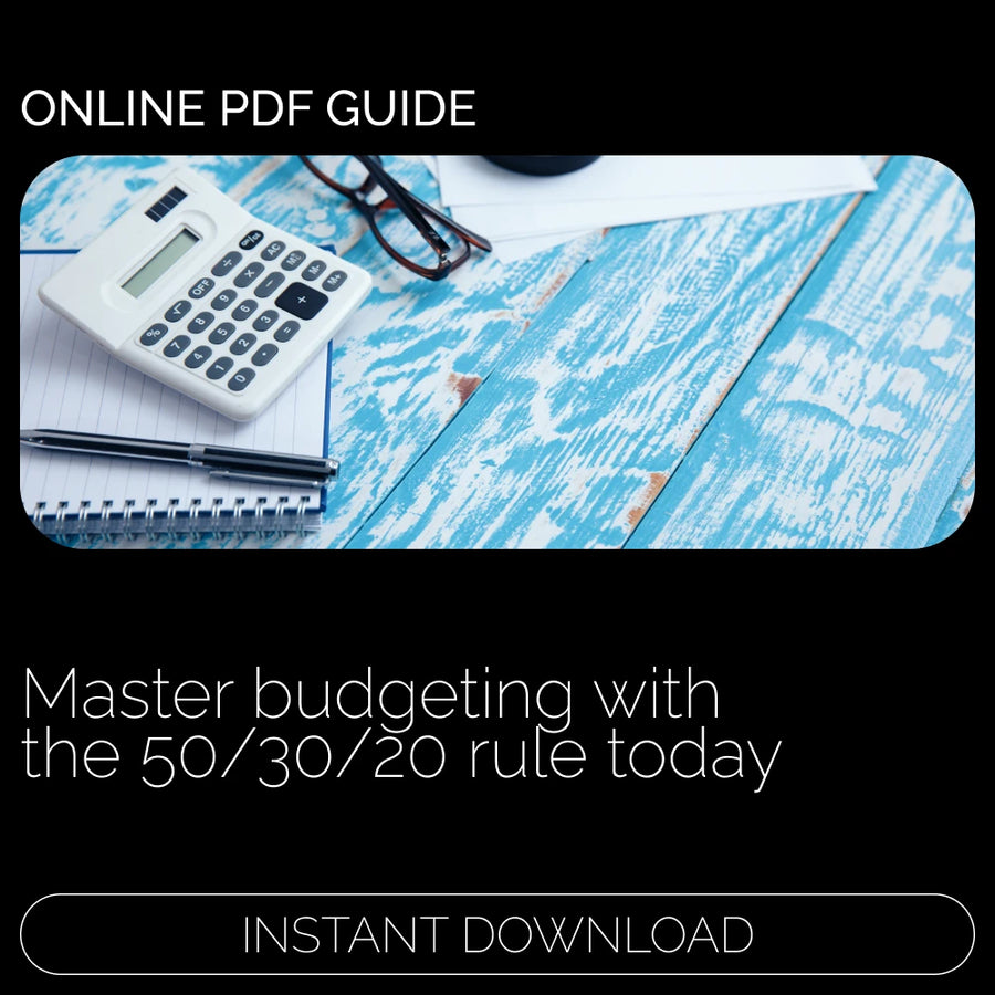 Master Your Money with the 50/30/20 Rule – Budgeting Guide for Financial Success | Digital Download