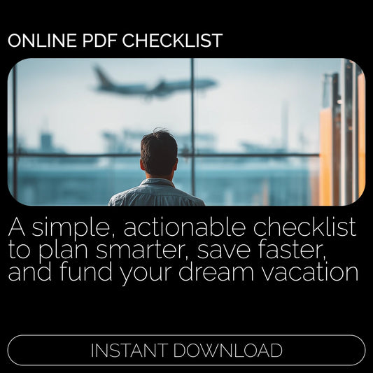 The Ultimate Vacation Savings Checklist: Escape Smart, Travel Far – Printable Travel Budget Planner, Money-Saving Checklist, Vacation Money Saving Hacks Guide for Stress-Free Trip Planning