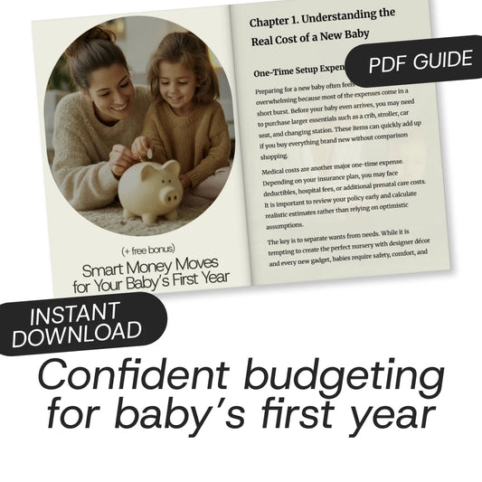 Smart Money Moves for Your Baby’s First Year – A Practical Guide to Budgeting for a New Baby, First-Year Baby Budget Planner & Financial Checklist Digital Download