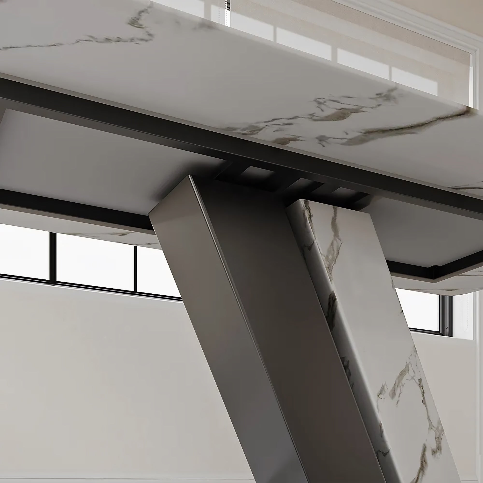 Modern Luxury White Dining Table - DSARD