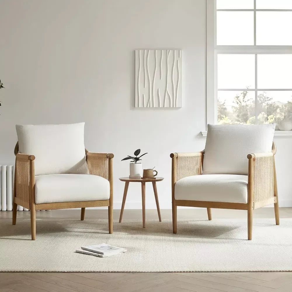 Braid Armchair – Modern Accent Chair with Natural Boho Charm for Living Room - DSARD - DSARD