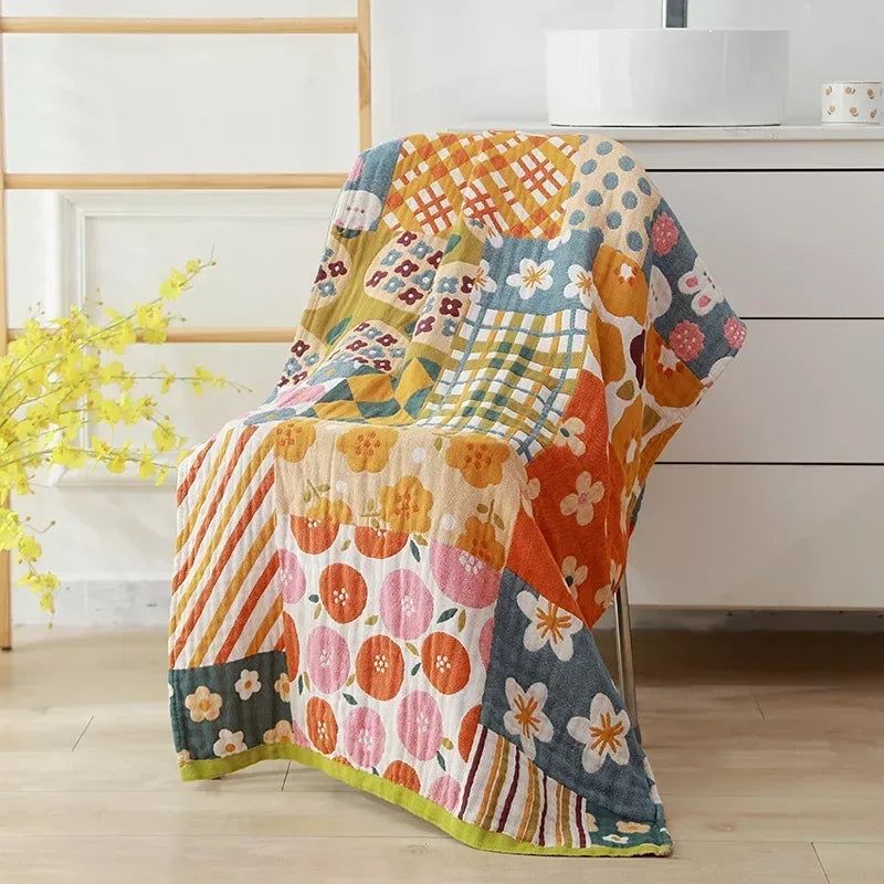 Bohemian Floral Cotton Beach Bath Towel - DSARD