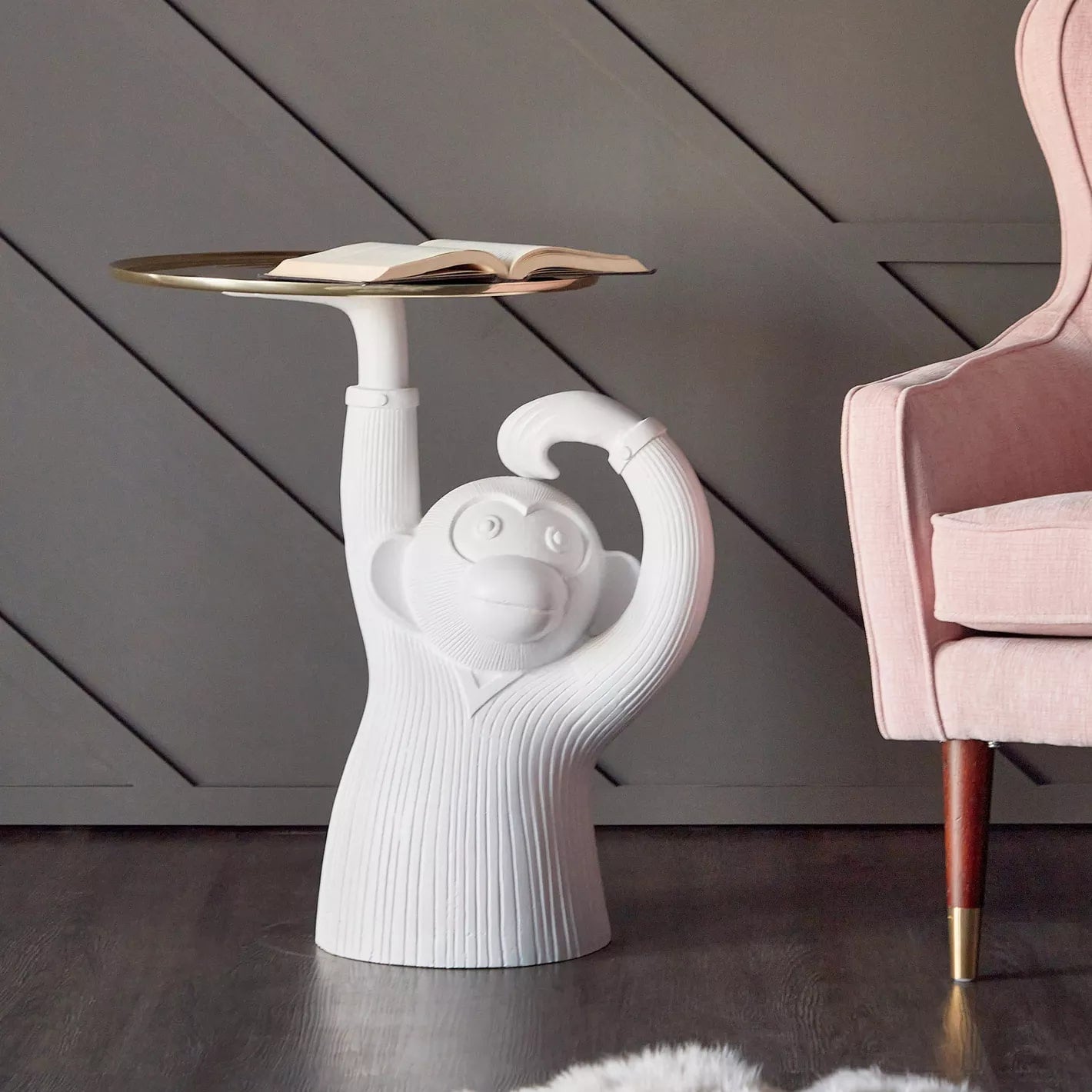 DSARD Luxury Modern Monkey Tray Coffee Table Sculpture