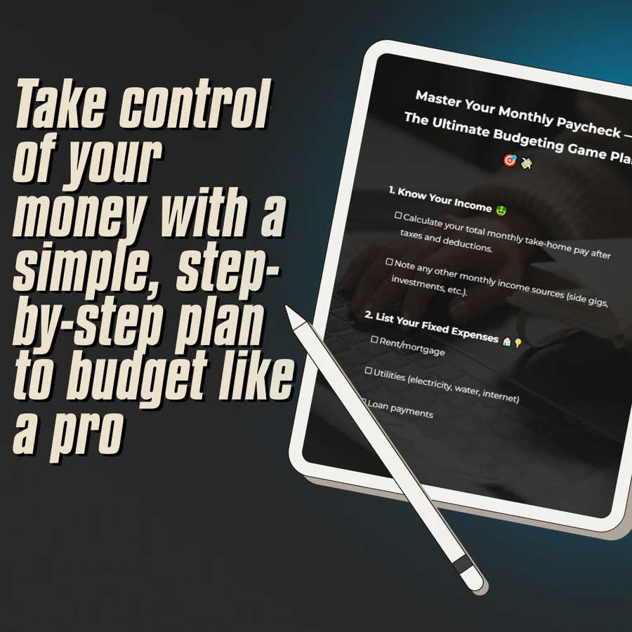 Master Your Monthly Paycheck — The Ultimate Budgeting Game Plan | Budget Checklist for Monthly Income | How to Budget When You Get Paid Monthly