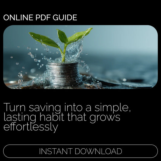 A Simple Guide to Building a Lifelong Savings Habit | Printable Digital Guide | How to Build a Savings Habit for Financial Freedom & Stress-Free Money Management