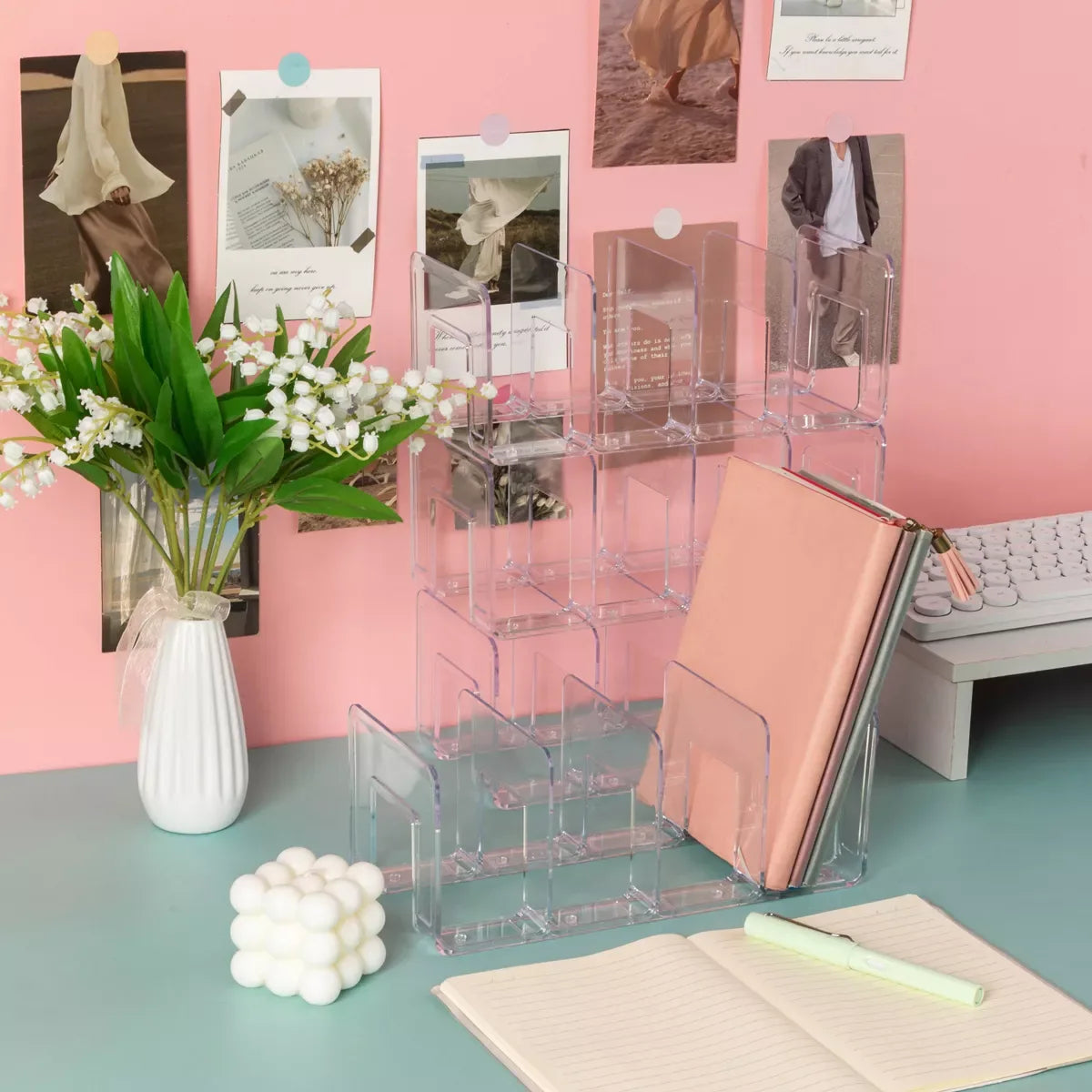 Adjustable Metal Bookend Desktop Organizer and Book Stand - DSARD