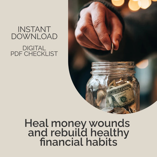 Roadmap to Healing Financial Trauma Checklist – Printable Guide on How to Deal with Financial Trauma, Emotional Spending Recovery Workbook, Money Mindset Reset Planner