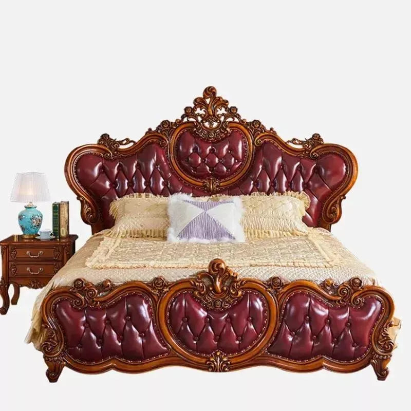 Elegant Solid Wood King Size Bed Frame - DSARD